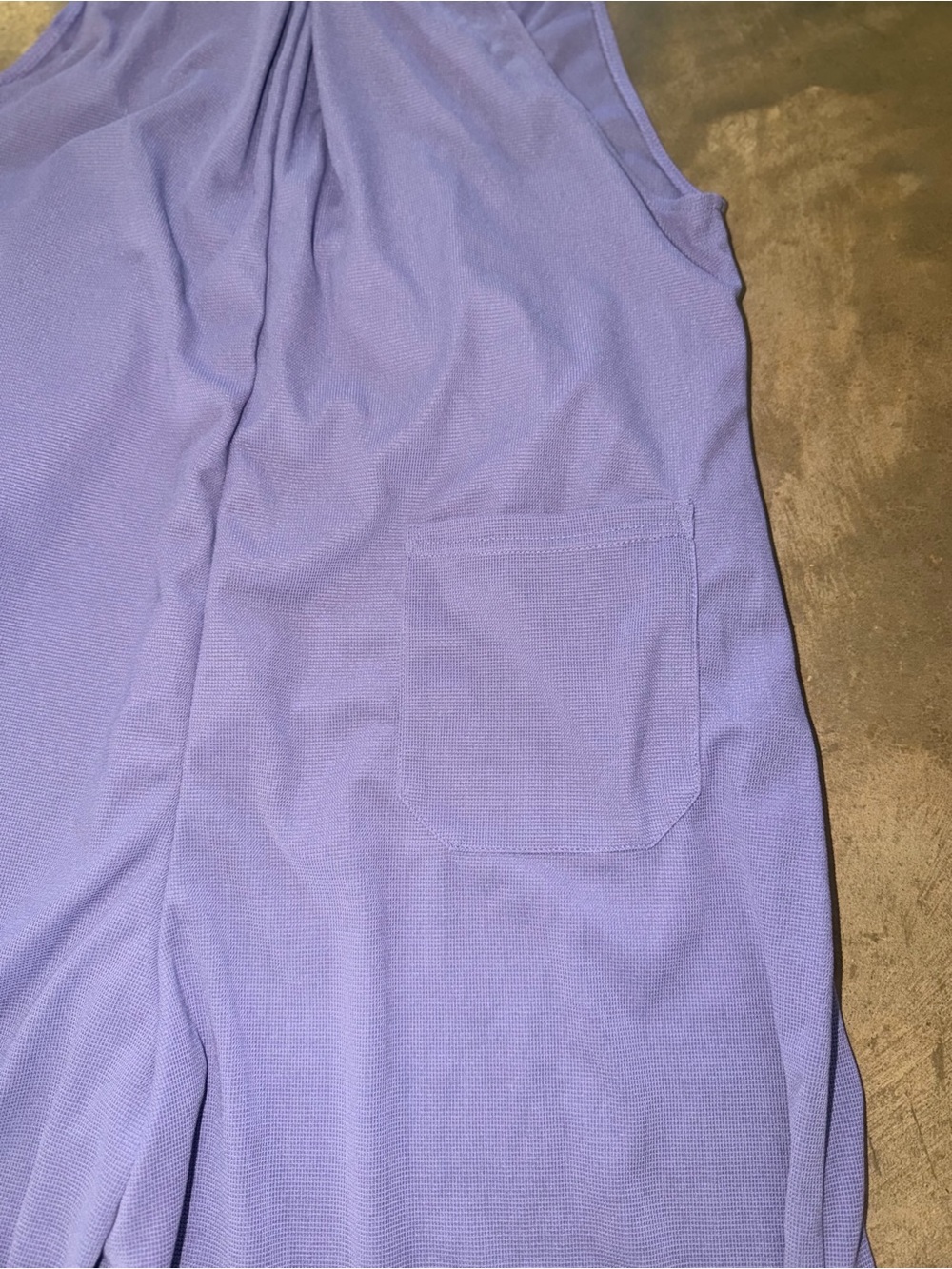 NWT Halara M Petite Mellow Purple Waffle Wide Leg Overalls Jumpsuit - Picture 10 of 10